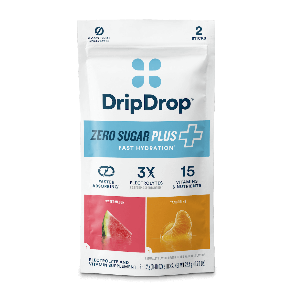 DripDrop Zero Sugar Plus 2-Stick Sample Pack
