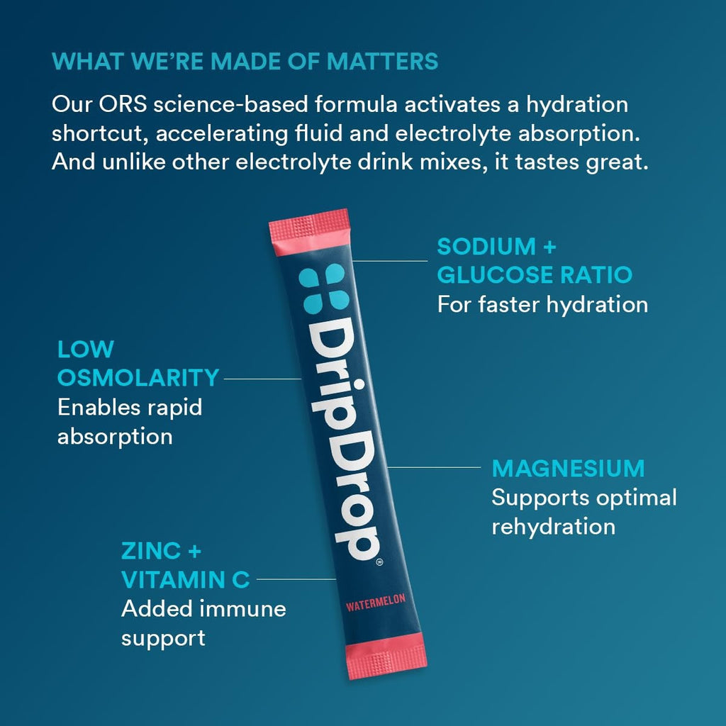 DripDrop Bold Variety Pack Electrolyte Powder, 16 oz sticks, 80 count